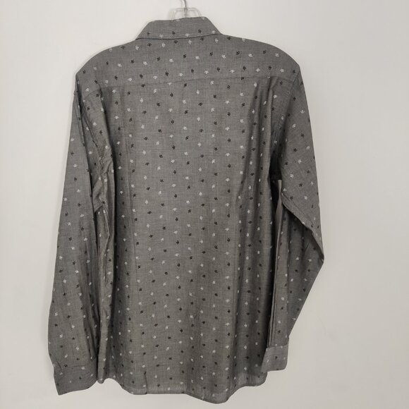 Redtag Men's Button Shirt Size Large Down Polka Dot 100% Cotton Office Business - Picture 5 of 8